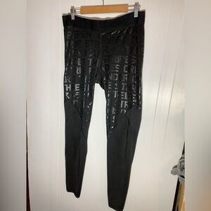 adidas Black Men's Graphic Jogger Tights